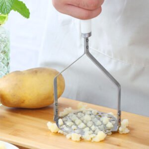 Kitchen Stainless Steel Potato Masher, Sweet Potato Masher, Garlic Press